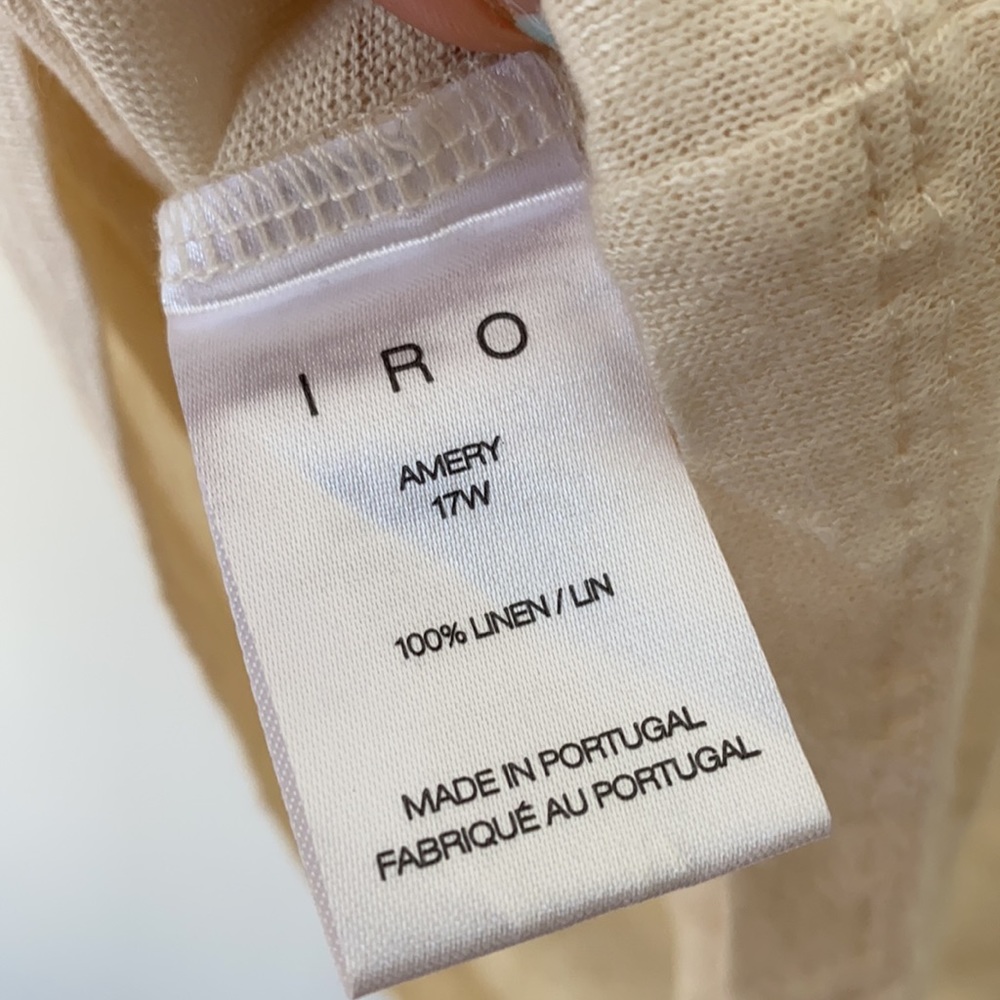 ⚪️ IRO Linen Lace Sleeve Top - Picture 8 of 10